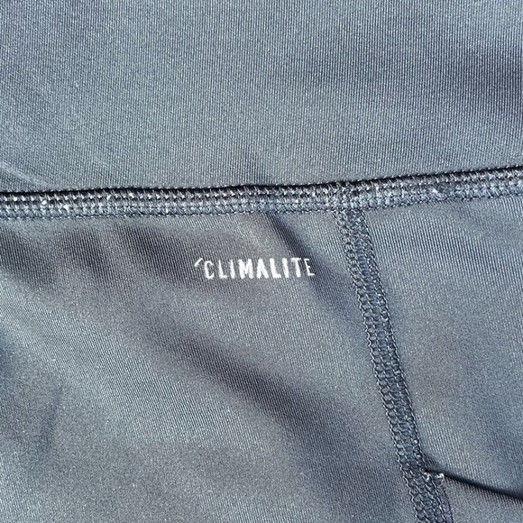 Adidas Climalite Black Leggings with White Stripes Medium - Picture 5 of 7